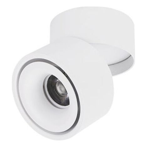 Spot LED d'intérieur orientable à 360 degrés 10 W / Montage en saillie / Éclairage COB / 10 x 10 cm / Applique murale ou spot en aluminium noir 6000 K blanc (1/5)