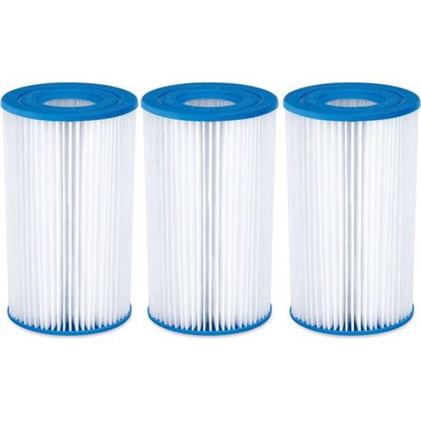 Set of 3 Filter Elements for Swimming Pool Air Conditioner, Pool Water Pump Filter (1/4)
