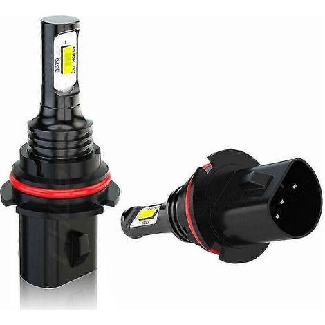 Kit de conversion de 2 ampoules de phares à diodes électroluminescentes 9007 HB5 CSP (feux de croisement/route, blanc pur 6000K) - Accessoires automobiles