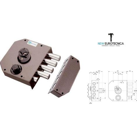 Serratura legno applicare 20510 mottura entrata 63 mm (destra/sinistra) verso destra