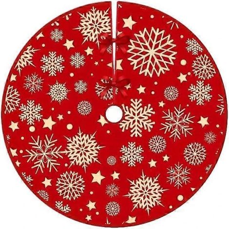 Collier de sapin de Noël, décoration de Noël d'hiver pour le Nouvel An, tapis de sapin de Noël, jupe de sapin - 10 (1/3)
