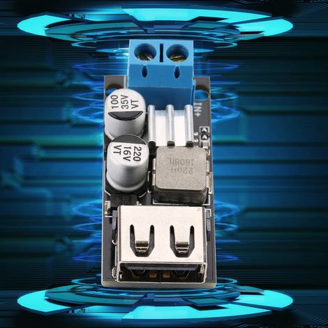 DC/DC-Abwärtswandler (Buck-Modul) 12 V, 24 V, 6 V–32 V auf 5 V, QC3.0, USB-Schnellladung (1/5)