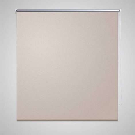 Store enrouleur occultant, Store jour nuit, Rideau occultant Isolant et Thermique 140 x 230 cm beige MAE6807 (1/4)