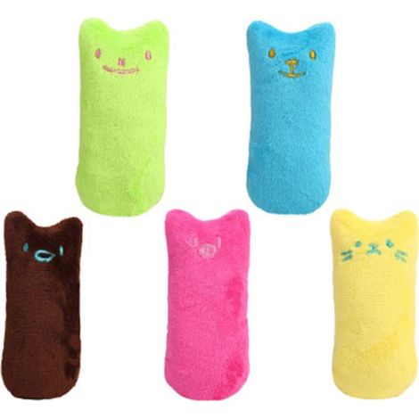 Katzenminze-Kissen (5 Stück), extra natürliche Katzenminze-Kuschelkissen, natürliches Spielzeug für alle Katzen und Kätzchen (1/5)