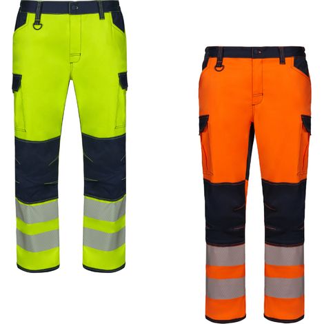 Pantaloni da lavoro alta visibilità Velilla 303010S bicolore AV RS - XL - Amarillo (1/5)
