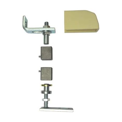 Torbel PIEM1040 Steckpivot aus verzinktem Stahl in Weiß