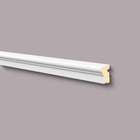 Alfeizar de ventana NMC FA14 DOMOSTYL Noel Marquet Moldura de fachada Marco para ventanas Perfil de fachada diseño atemporal clásico blanco 2 m