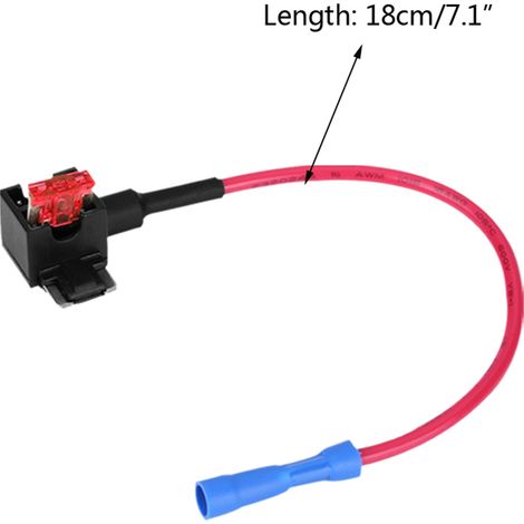 10 Pièces Connecteur Fusible Auto avec Porte-Fusible Lame Mini Micro 10A pour Circuit Additionnel Voiture (1/5)