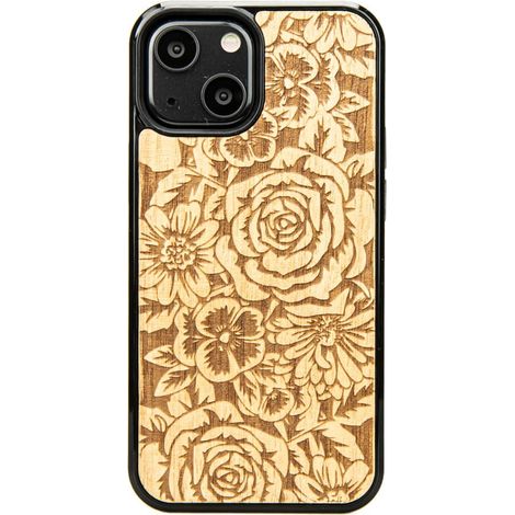 Custodia in legno per iPhone 13 Mini ROSE ANIEGRE (1/3)