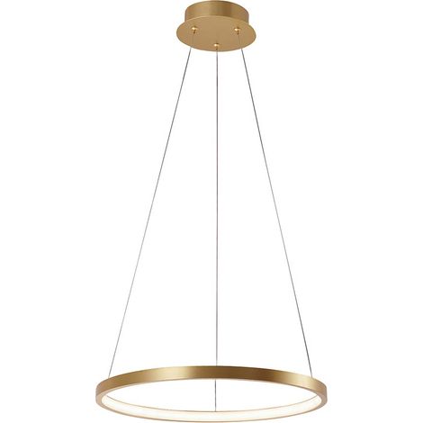 Pendelleuchte Hängelampe Deckenlampe Esszimmerleuchte LED Gold Alu D 39 cm