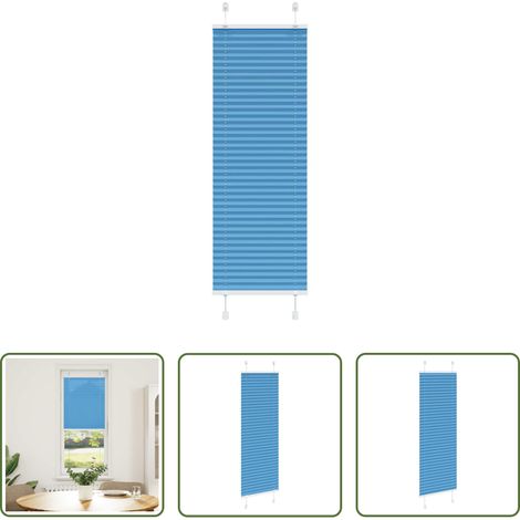 Fensterrollos - Plissee Blau 40x150 cm Stoffbreite 39,4 cm Polyester (1/5)