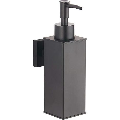 Distributeur de savon - Inox - Mural - 6 fl oz - Noir - Design contemporain (1/4)