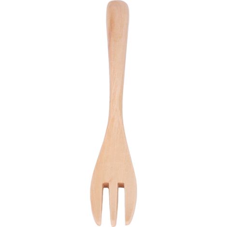Lot en bois japonais fourchette à dessert anti-emmêlement, couleur naturelle, pique-fruits pour enfant (1/5)