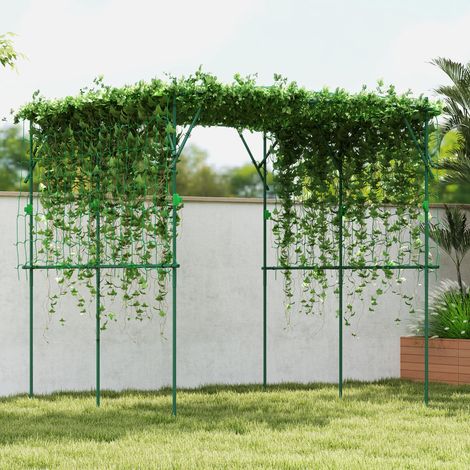 Treillis en acier inoxydable pour plantes grimpantes treillis arche rose verte 223 x 223 x 223 x 223 x 223 cm style élégant