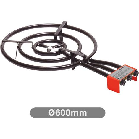 Quemador de gas triple Ø600mm para paelleras de Ø260mm a Ø800mm (1/5)