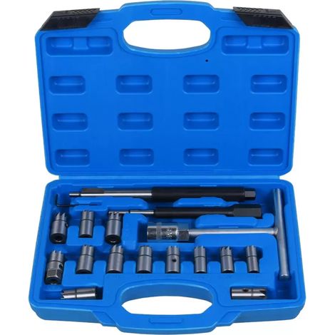 Kit de nettoyage universel de sièges d'injecteurs diesel (17 pièces) pour éliminer les dépôts de carbone
