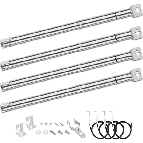 31cm - 45 cm brûleur universel en acier inoxydable pièces de rechange pour barbecues, 4 paquets (1/5)