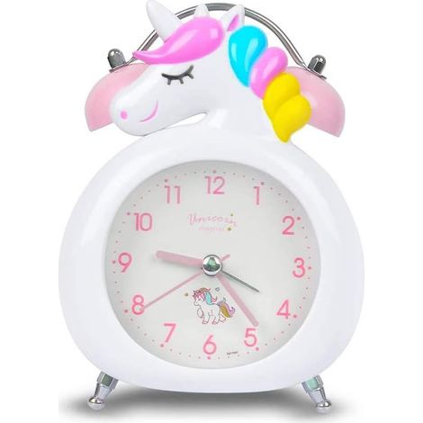 Réveil enfant silencieux avec veilleuse, horloge de chambre pour enfants (1/5)