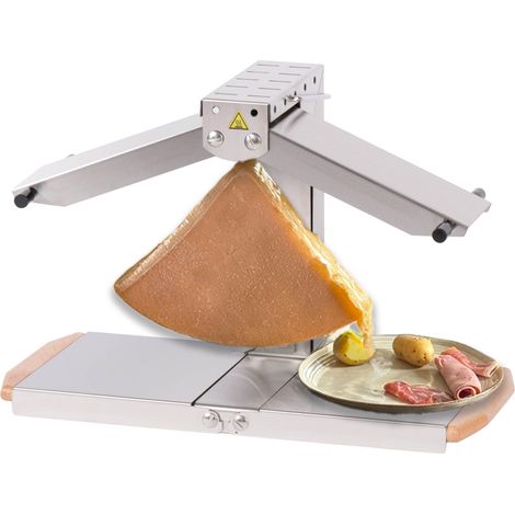 Appareil raclette traditionnel Inox 2-6 Pers, 1/4 meule (1/5)
