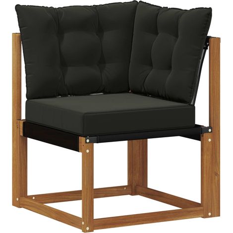 Maison Exclusive - Outdoor Ecksofa Massivholz Akazie und Textilen
