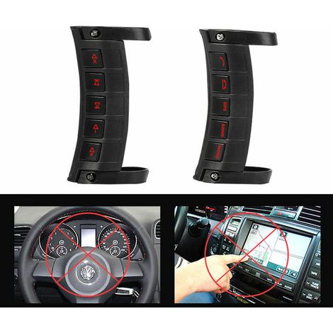 Commande universelle de bouton de navigation de DVD de télécommande sans fil de télécommande de volant de voiture pour le joueur de système d'Android Windows Ce (1/5)