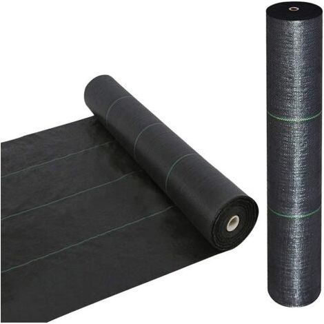 Barrière contre les mauvaises herbes, tissu de paysage, couverture de sol robuste, tissu anti-mauvaises herbes, couverture d'allée Durable, tapis d'extérieur contre les mauvaises herbes (1/5)