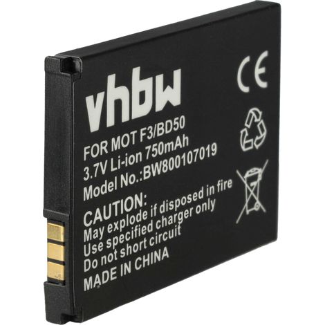 vhbw Akku kompatibel mit Motorola EM25, EM325, F3C schnurlos Festnetz Telefon (750 mAh, 3,7 V, Li-Ion) (1/5)
