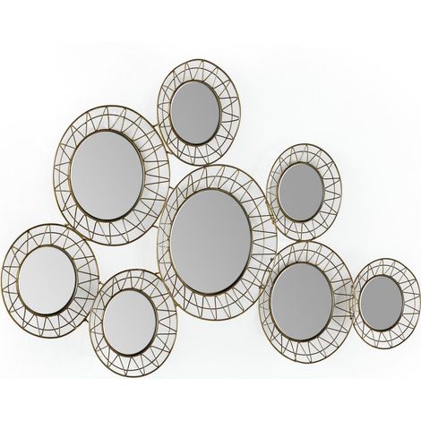Miroir design élégance dorée unique - Dorure éclat raffiné et tendance (1/3)