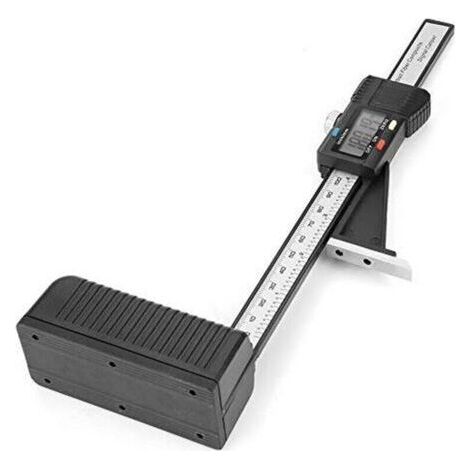 Jauge de Hauteur,0-150mm Jauge de Profondeur Numérique, LCD Digital Display Screen Précision Hauteur Ouverture Profondeur,avec Base Magnétique, noir, une pièce,