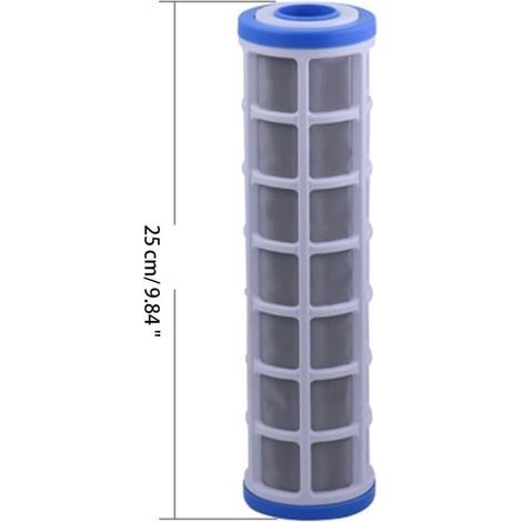 Élément filtrant purificateur d'eau Lavable Cartouches filtrantes à Mailles en Acier Inoxydable de 10 Pouces Précision du Filtre 40 microns (1/4)