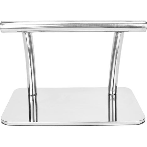 Repose-Pieds pour Pédicure, Support Mobile en Acier Inoxydable avec Structure Robuste pour Salons de beauté, Salons de Tatouage, Spas et Massages (1/5)