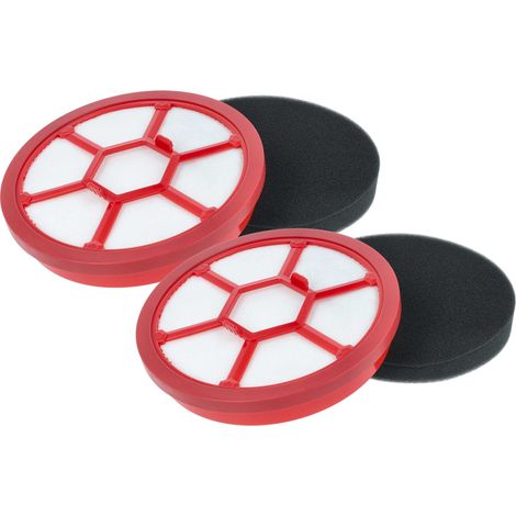 vhbw 2x filtro salva-motore compatibile con Dirt Devil Rebel 25HF, 25HFC, 35Parquet, 20, 22, 25HE, 35 aspirapolvere