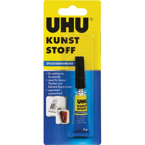 Superkleber UHU 47705 schnelltrocknend für Kunststoffe 3g (1/2)