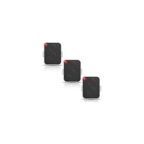 Telecommande Universelle Portail433,92 MHz 3PCS Télécommande pour ON2E, 2 canaux Télécommande pour Portail, Code Tournant Sécurisé, Compatible Récepteurs Automatisés, Noir/Blanc (1/3)