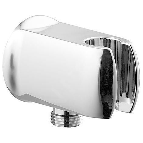 Hansa coude de paroi Hansajet 04460100 chromé , avec support de douche (1/3)