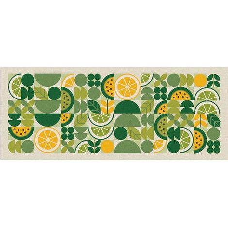 Tapis Decor De Cuisine Lemon 50x120x04 Cm - Id Mat - Id Group (1/2)