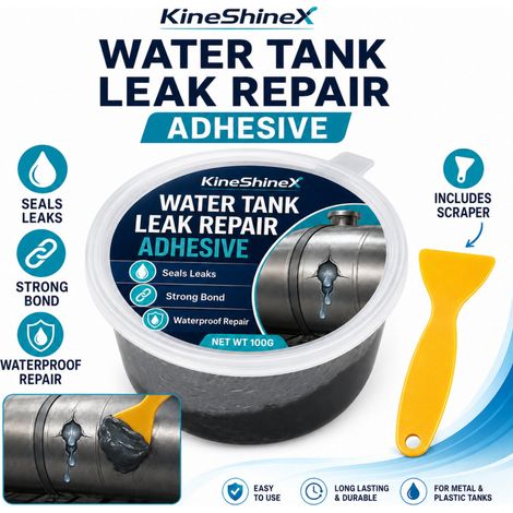 KineShineX Wassertank-Leckreparaturkleber 100 g – Füllt Risse und Löcher in Edelstahl- und Kunststoff-Wassertanks (1/5)