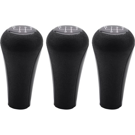 3 pomelli in plastica per cambio manuale a 5 marce con foro da 12 mm (neri) per BMW Serie 1-7 X5 E30 E36 E46 E39 E34 Z3 (1/2)