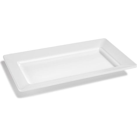 Plat Rectangulaire Mélamine Blanc L 35,8 à 71 cm - Pujadas (1/2)