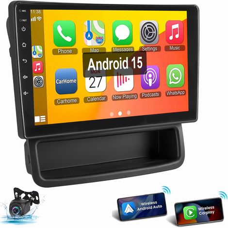 Android 15 Autoradio GPS WIFI Carplay Pour Opel Vivaro A Renault Trafic 2010-2014 1+32G CAM