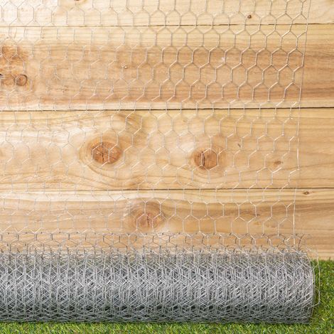 10m x 90cm x 25mm Galvanised Steel Chicken Garden Wire Netting / Fencing