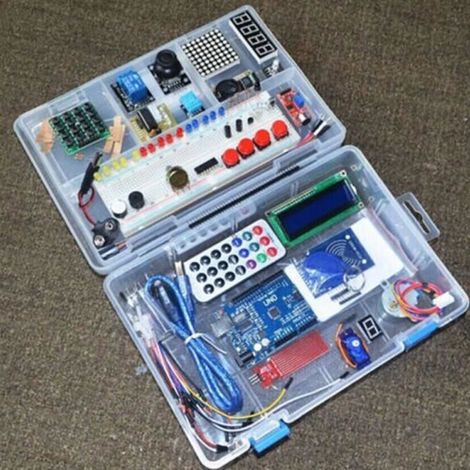 RFID Arduino-Compatible Carte UNO R3 Starter Kit De Démarrage,Le Plus Complet Mode Projet d\'emploi Kit d\'apprentissage (1/4)