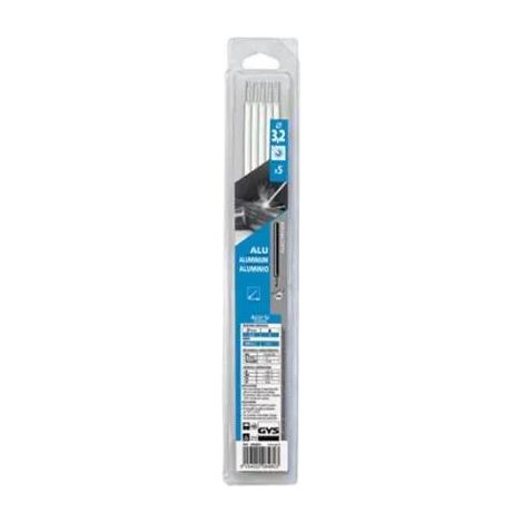 Electrodos de Aluminio E4043 ø 3,2 mm. Blíster de 5. Quebradizo