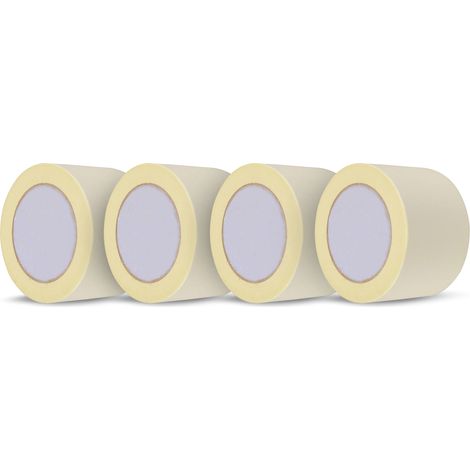 Dapetz ® Premium Masking Tape 4 Rolls (75mm X 50m) White Masking Tape Painting Tape for Painters, Decorators Professional DIY Use, Sharp Paint Lines, Crafts and More (1/5)