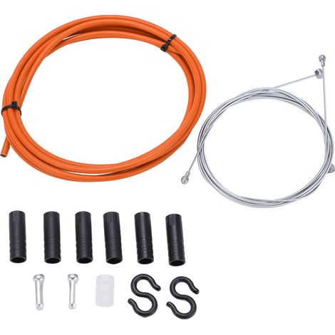 Câble de frein vélo 5mm robuste et durable avec gaine assortie - Orange (1/5)