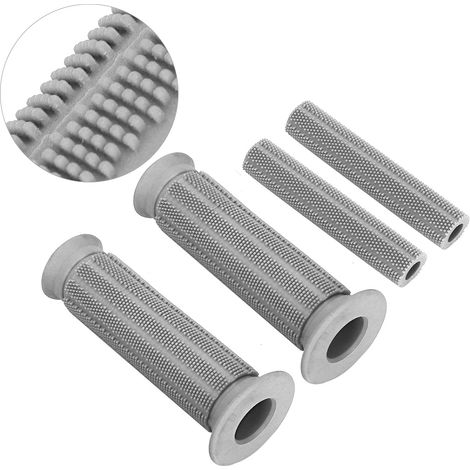 Paar universelle Motorradlenkergriffe aus rutschfestem Gummi, weiche Überzüge für den Bremshebel, 22 mm, grau, 2er-Set. (1/5)