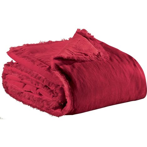 Copripiumino unito Vivaraise Fara - 240 x 260 cm - Federa in velluto di cotone e imbottitura in poliestere