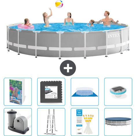 Prism Frame Pool Rund - 549x122 cm - 9-teilig S608
