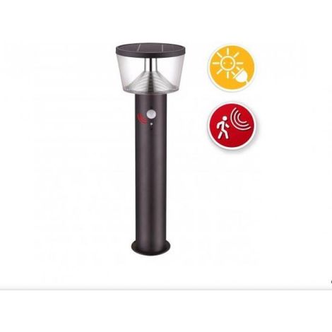 Tulum solar stehleuchte velamp sl344- bewegungsmelder-10w 4000k