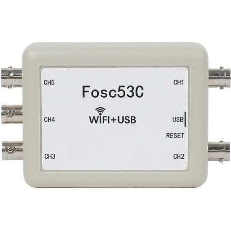 Oscilloscope portable Fosc53C 1M Wi-Fi USB à 5 canaux avec entrée synchrone pour la réparation électrique et automobile (1/5)